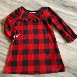 Pajama Dress 3T Checkered 