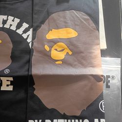 Brown Big Head Bape Shirt