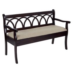 Upholstered Bench with Flip Top