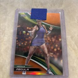 2025 Topps Chrome Jessica Pegula Orange Refractor /25