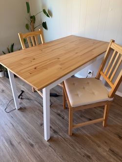 Ikea dining table and chairs