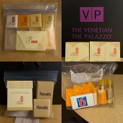 ✨ Luxury Hotel Toiletry Bundles — Paiza (The Venetian & The Palazzo), Harrah’s, Motel 6 — Unused Travel Amenity Kits 