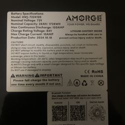 AMORGE 72v 24AH BATTERY