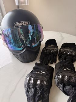 Simpson motorcycle Helmet DOT approved