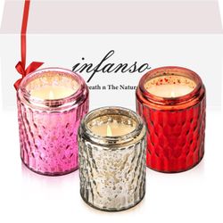 Brandnew  Candles Gifts for Women - Candle Set, 100% Natural Soy Wax Candles for Stress Relief and Home Decor, 3x6.5 Oz Long Lasting Aromatherapy Cand
