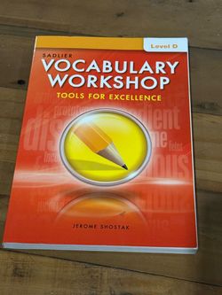 NEW Sadlier Vocabulary Workshop Level D Student Edition (Tools for Excellence)