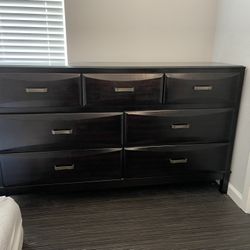 Dresser - Dark brown Solid Wood