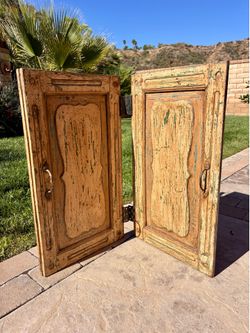 Boho Antique Decorative Cabinet Doors