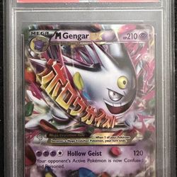 Pokémon M Gengar EX XY166 2016 PSA 8