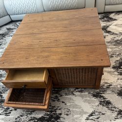 Complete Living Room Table Set With One Center Table And Two Side Tables - Almost New