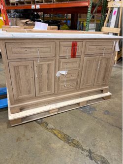 New 60” Home Decorators Doveton Double Sink Bath Vanity