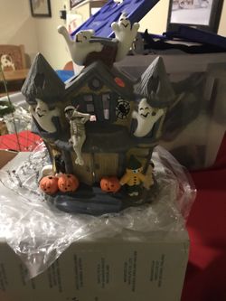 Party lite haunted house votive holder