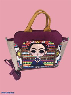 Bolsa De Frida Kahlo Artesanal 