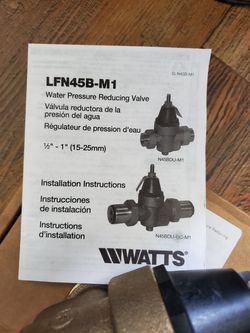Lfn45b-m1 water presure reducing valve