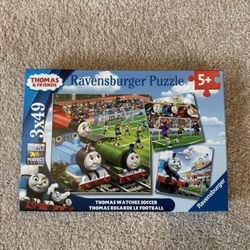 Kids Toys: Ravensburger Thomas & Friends Puzzle, 3 Puzzles, Age 5+, Like New Condition 