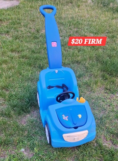 Blue Push Car