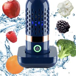 Vegetable and Fruit Cleaner Machine, Purified Water-Proof Fruit Cleaning Device with OH-ion Purification Technology 250min Working time and Wireless C