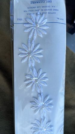 Flower Daisy With Pearl Sequences Attached