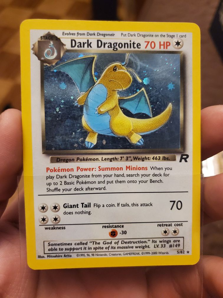 Pokemon Dark Dragonite Holo