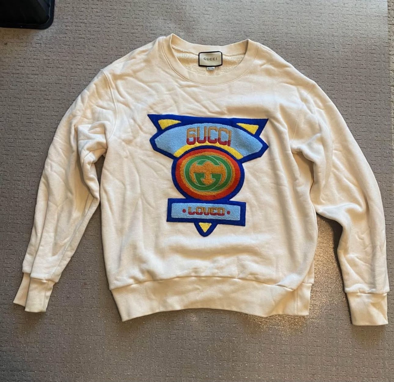 Gucci Loved Varsity Sweatshirt - Crewneck - Gently Used - Small