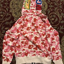 Bape Hoodie- Size L | Premium Quality | Hot Pink