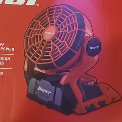 Bauer Portable Fan And Battery With Charger 