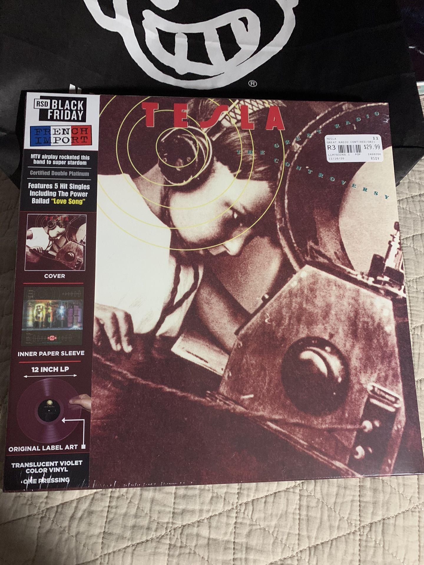 Tesla The Great Radio Controversy LMLR LP RSD BLACK FRIDAY 2020