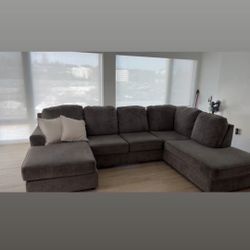 Gray Sectional Couch  – Must Pick Up