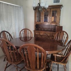Dining Set And China Hutch For Sale