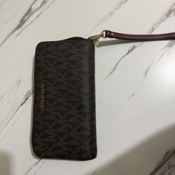 Brown authentic MK Wallet