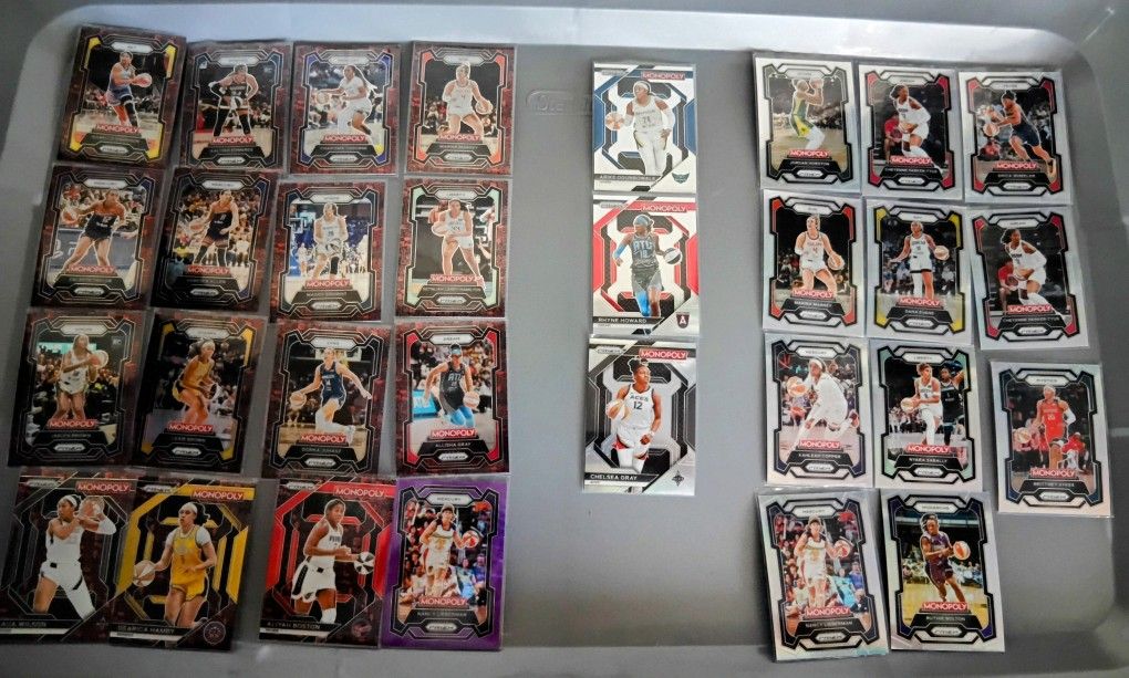 2024 Wnba Monopoly Card Lot See Description