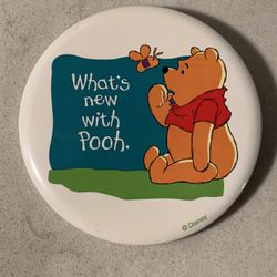 Rare Vintage Walt Disney World Pin Button Winnie The Pooh
