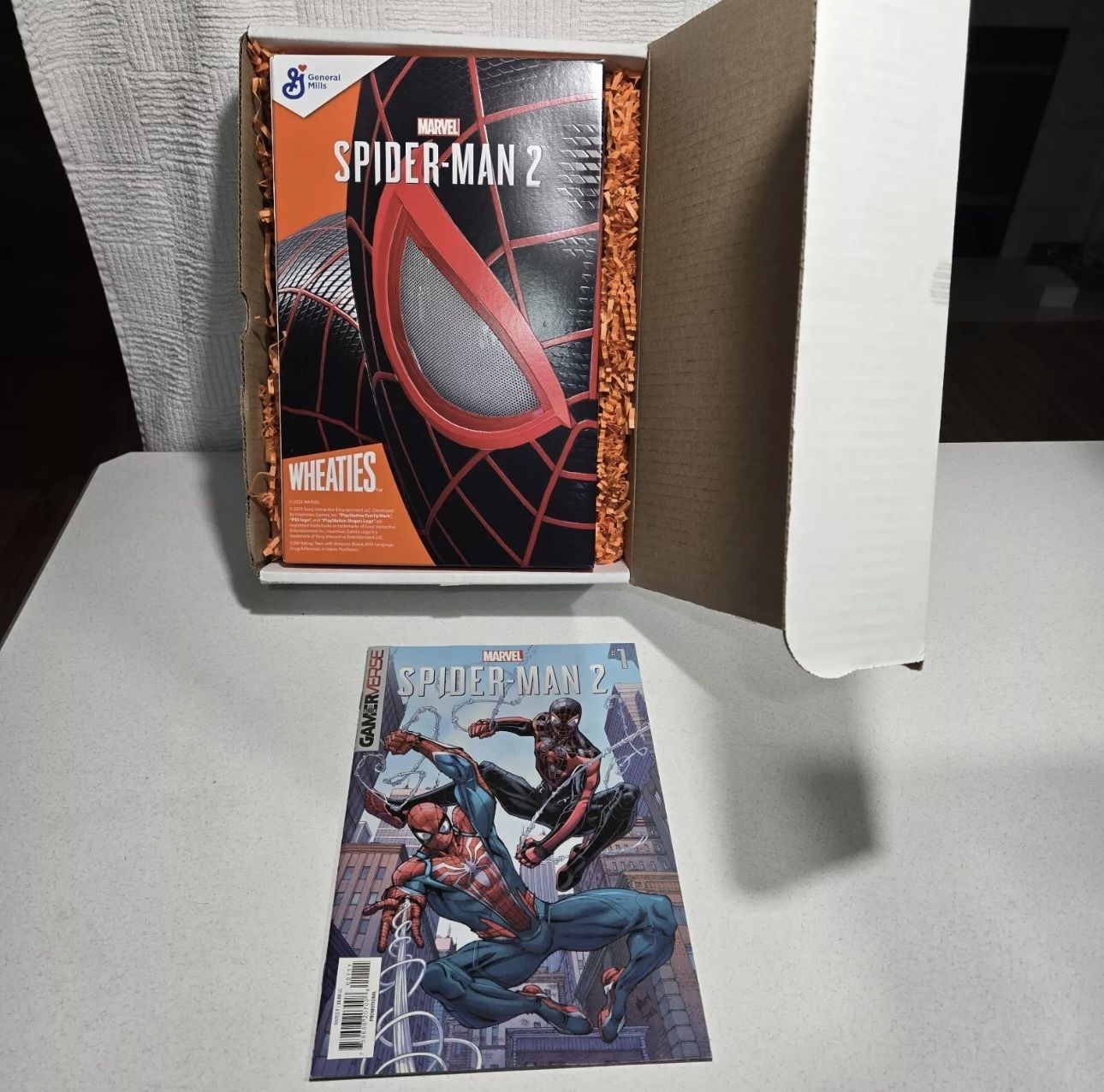 ON HAND! LIMITED EDITION WHEATIES | MARVEL’S SPIDER-MAN 2 BOX W/ PROMO COMIC