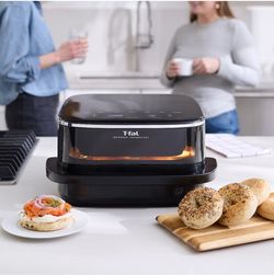 T-fal Surface XXL 6.3 Qt Infrared Air Fryer – 1800W, Black