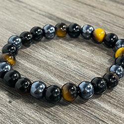 Triple Protection Beaded Stretch Bracelet New