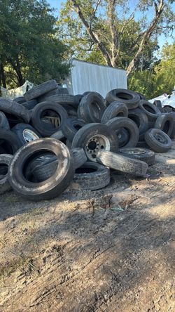 Semi Truck And Trailer Rims, Used Tires
