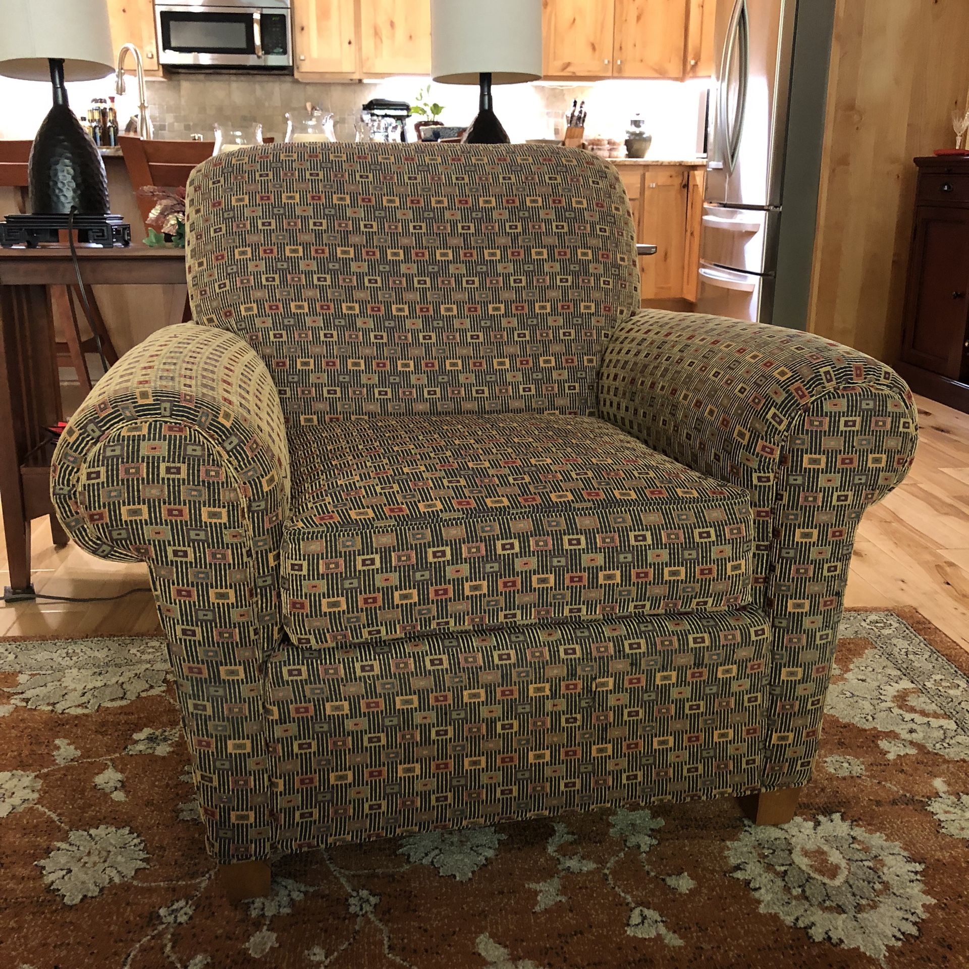 Norwalk Fabric Armchairs Multi-Colored