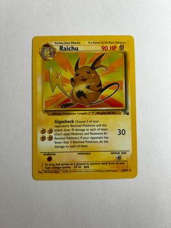 Pokémon Raichu (29) - Fossil (FO) NON-HOLO Pokemon