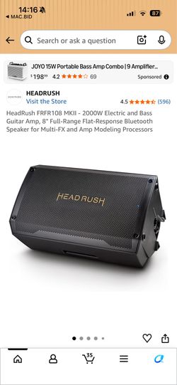 HeadRush 2000 WATT Bluetooth Speaker