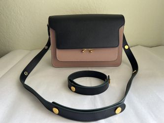 Marni Trunk Medium Three-Tone Saffiano Leather Bag