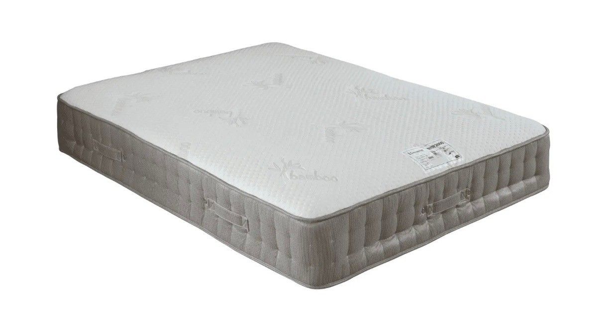 King Size Bamboo Mattress Split Box Springs & Bed Frame Optional
