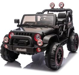 New Kids Electric Ride Car with Parental Remote Control Wide Seat Rear Trunk USB Music Portable Pull
