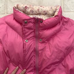 Pink Puffer Jacket Women’s Small ( Or Smaller ) 