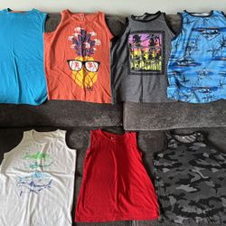 Boys tank tops 7 of them size 8 For $13