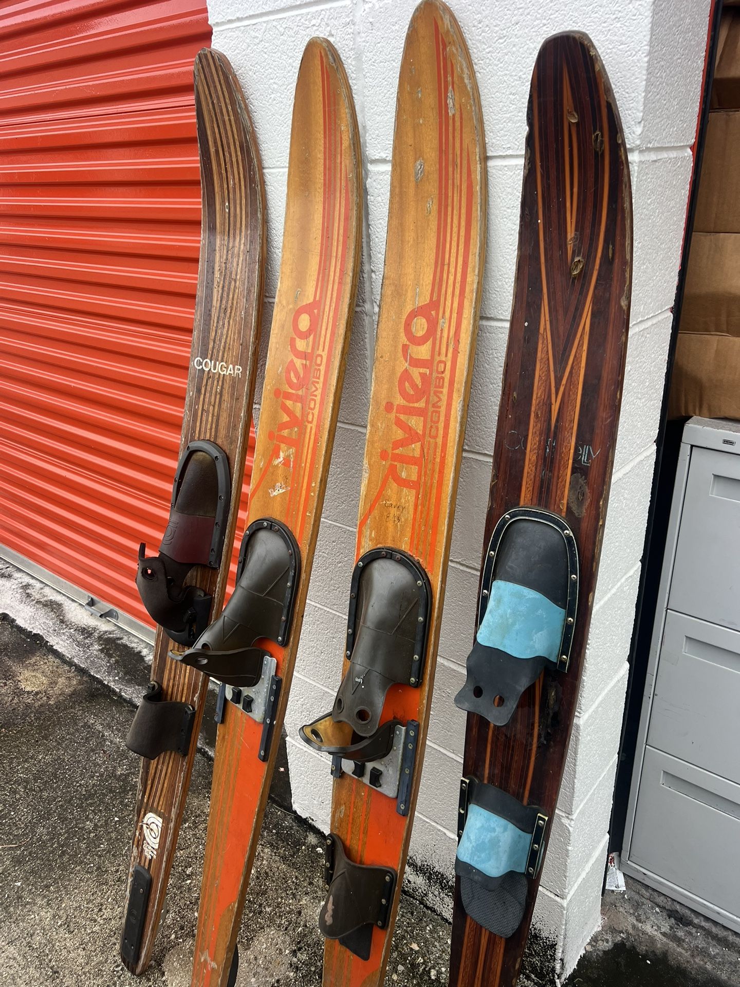 Lot Of 4 Water Ski Vintage 