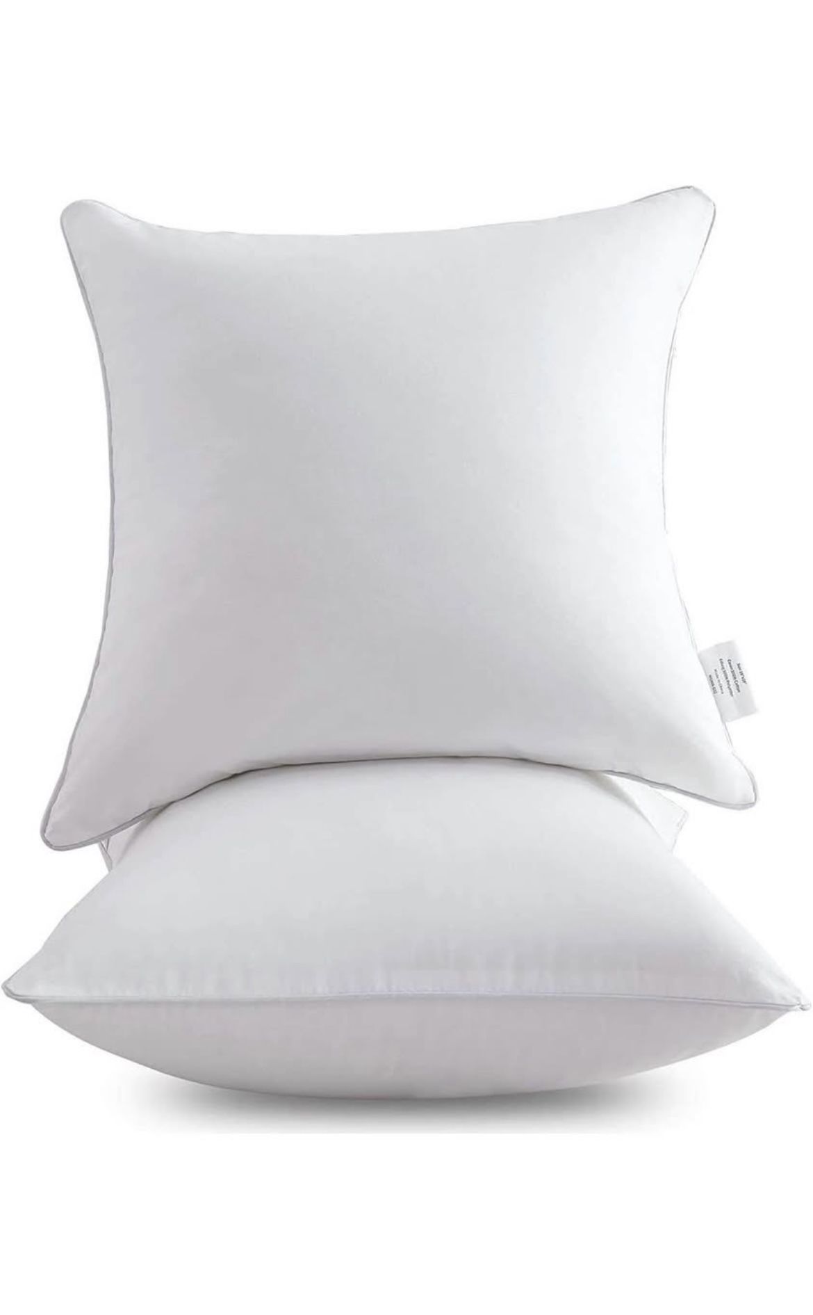 Pillow Inserts (Set of 2)-Throw Pillow Inserts-22 Inch Square Interior Sofa Pillow Inserts