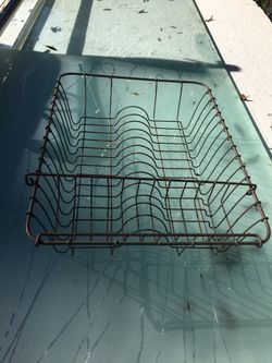 Farmhouse decor, Vintage Metal Dishrack *ON SALE*