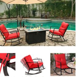 brand new patio rocking chairs set 2 pcs