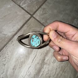 Vintage Navajo Turquoise Set Of 3 Bracelet Cuffs