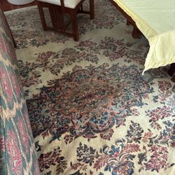 Vintage Kirman  Persian palace size hand knotted carpet